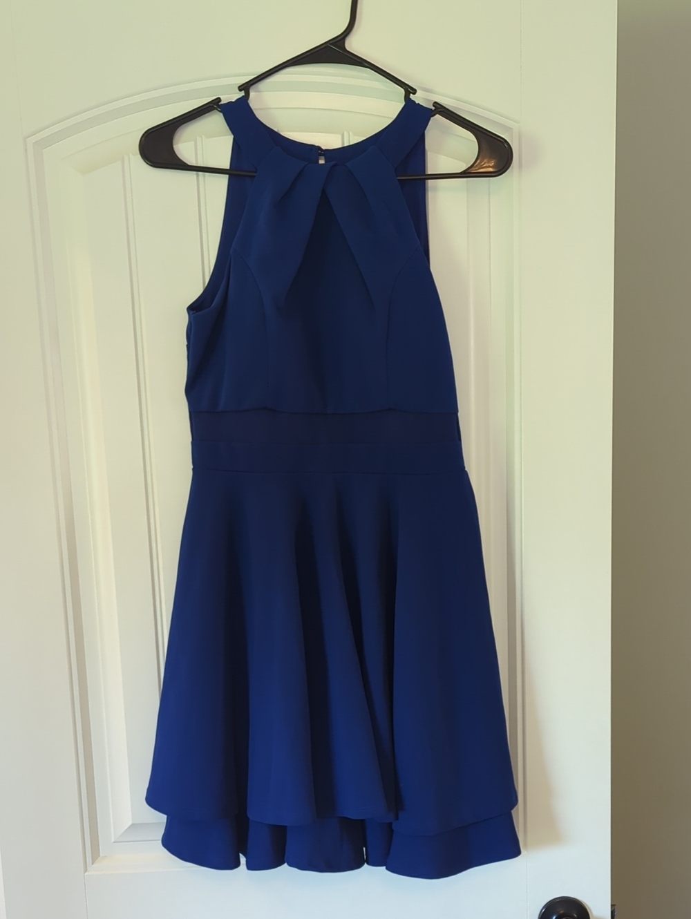 Honey and Rosie Royal Blue Sleeveless Fit-and-Flare Dress